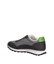 ARMANI EXCHANGE DROP MICROSUEDE Zapatillas con logotipo en contraste color gris plomo + gris neutro - Zapatos Hombre - 3