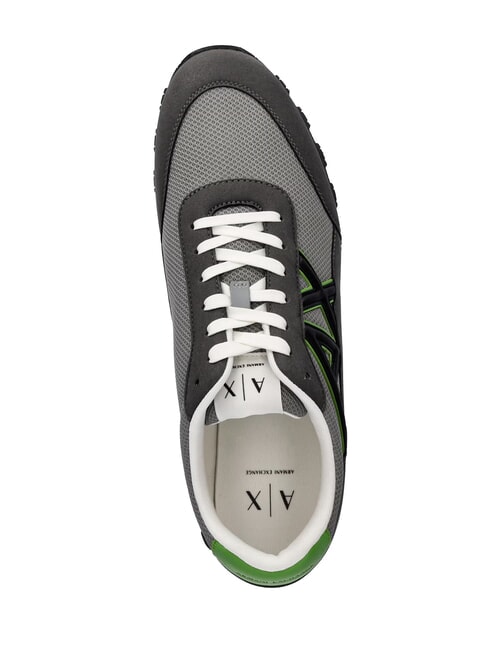 DROP MICROSUEDE Zapatillas con logotipo en contraste color gris plomo + gris neutro - Zapatos Hombre