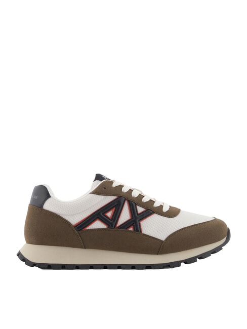 DROP MICROSUEDE Zapatillas con logotipo en contraste almizcle + blanco roto - Zapatos Hombre