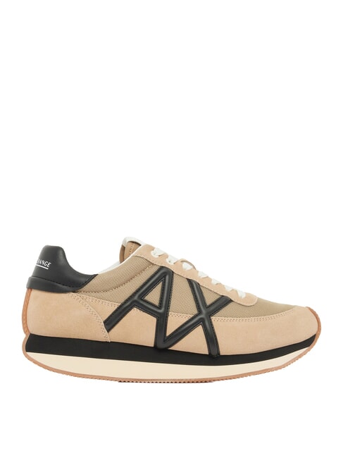 ROYALE SUEDE AIR MESH Zapatillas de piel con el logotipo de AX alma+negro - Zapatos Hombre