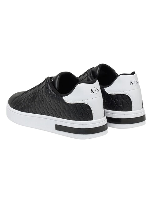 LONDON Zapatillas negro + blanco &oacute;ptico - Zapatos Hombre