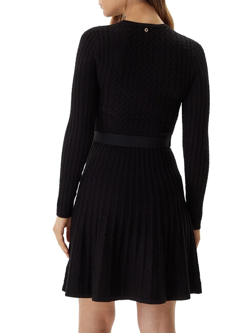 HANA  vestido de punto trenzado jetbla - Ropa de mujer