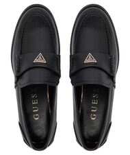 GUESS BELISO mocasines de cuero NEGRO - Zapatos Mujer - 3