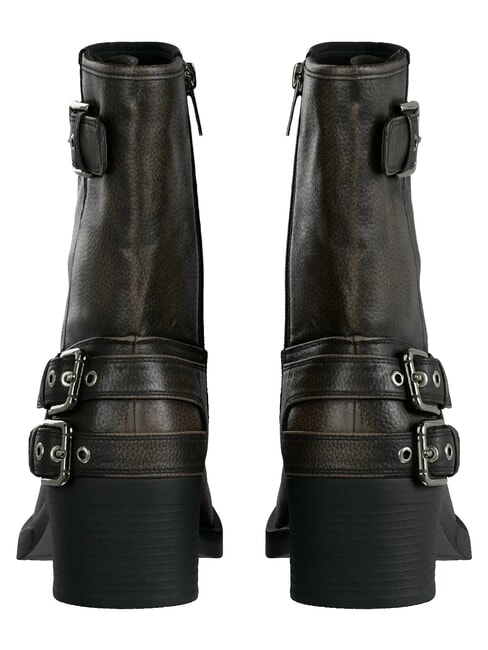 MATWELL2 Botines con tac&oacute;n de 6 cm. topo negro - Zapatos Mujer