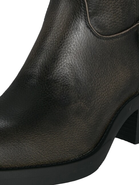 MATWELL2 Botines con tac&oacute;n de 6 cm. topo negro - Zapatos Mujer