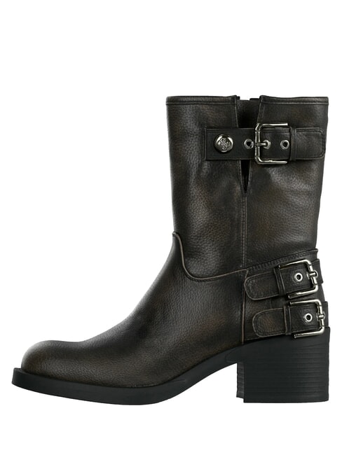 MATWELL2 Botines con tac&oacute;n de 6 cm. topo negro - Zapatos Mujer