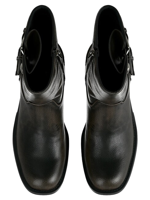 MATWELL2 Botines con tac&oacute;n de 6 cm. topo negro - Zapatos Mujer