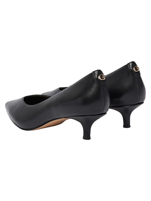 CASEN escote de cuero NEGRO - Zapatos Mujer