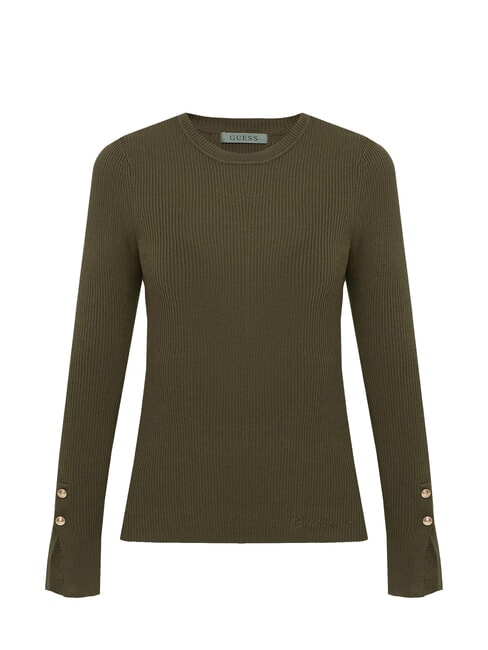 ELLIE Jersey de cuello redondo ma&ntilde;ana oliva - Su&eacute;teres de mujer