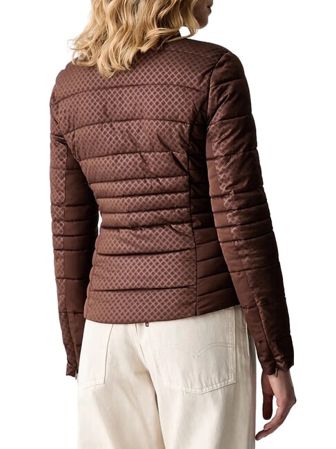 NEW VONA Edred&oacute;n relleno de plumas arena marr&oacute;n - Chaquetas de plumas de mujer