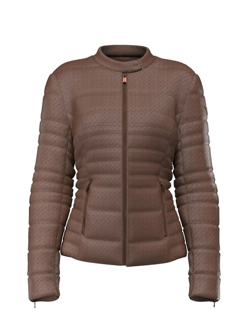 NEW VONA Edred&oacute;n relleno de plumas arena marr&oacute;n - Chaquetas de plumas de mujer