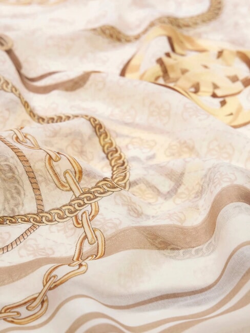 PRINTED Bufanda con estampado de cadena OFFWHITE - Bufandas