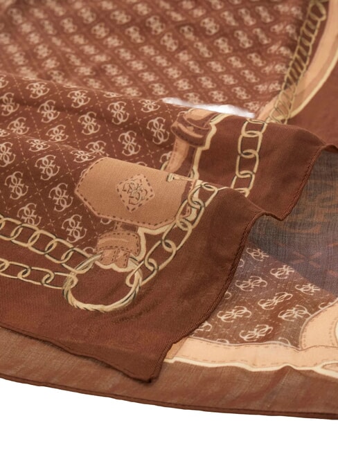 LINDSEY PRINTED Bufanda con estampado geom&eacute;trico marr&oacute;n - Bufandas