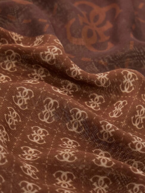 LINDSEY PRINTED Bufanda con estampado geom&eacute;trico marr&oacute;n - Bufandas