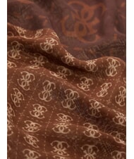 GUESS LINDSEY PRINTED Bufanda con estampado geom&eacute;trico marr&oacute;n - Bufandas - 3