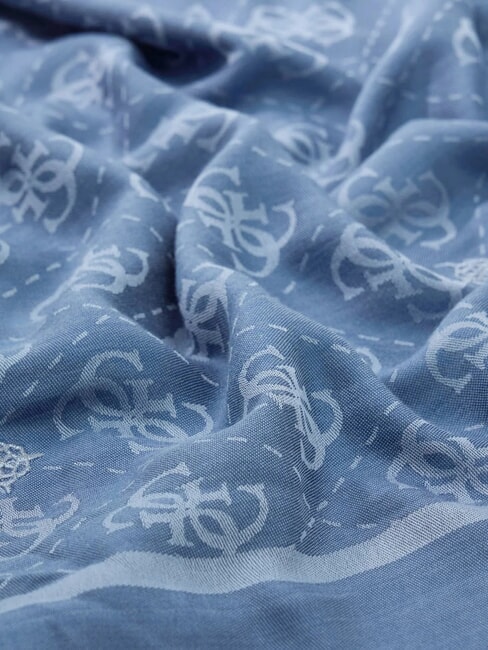 JACQUARD Bufanda con monograma azul pl&aacute;cido - Bufandas