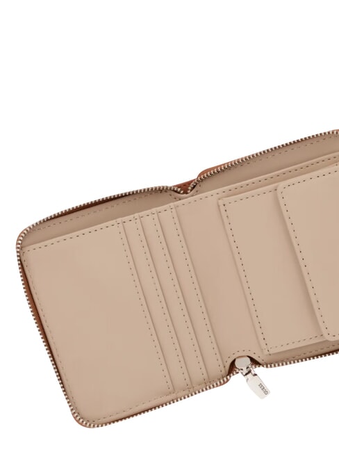 COLEEN Cartera compacta con cierre de cremallera bolso shopper Albury caramelo - Carteras Mujer