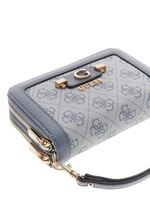 LINDSEY Cartera mediana con cremallera logotipo de pizarra - Carteras Mujer