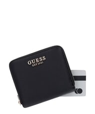 GUESS COLEEN Cartera compacta con cierre de cremallera NEGRO - Carteras Mujer - 4
