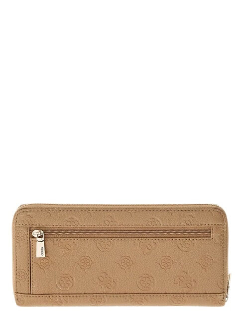 ELLA Cartera grande con cremallera. logotipo beige - Carteras Mujer