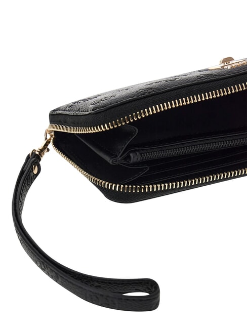 ELLA Cartera grande con cremallera. logotipo negro - Carteras Mujer