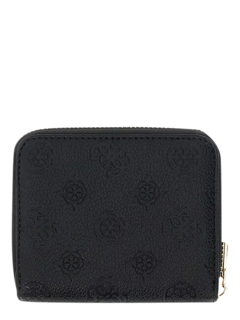ELLA Cartera compacta con cierre de cremallera logotipo negro - Carteras Mujer