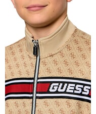 GUESS KIDS ACTIVE Sudadera con cremallera completa 4g aop beige blanco - Sudadera Beb&eacute; - 3