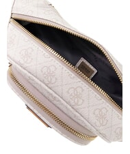 GUESS LATONA Bolsa de transporte para el hombro logotipo de hueso - Bolsos Mujer - 3