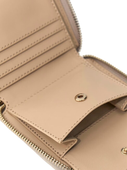 LAUREL 2  Cartera peque&ntilde;a con cremallera BEIGE - Carteras Mujer