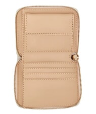 GUESS LAUREL 2 Cartera peque&ntilde;a con cremallera logotipo de hueso - Carteras Mujer - 2