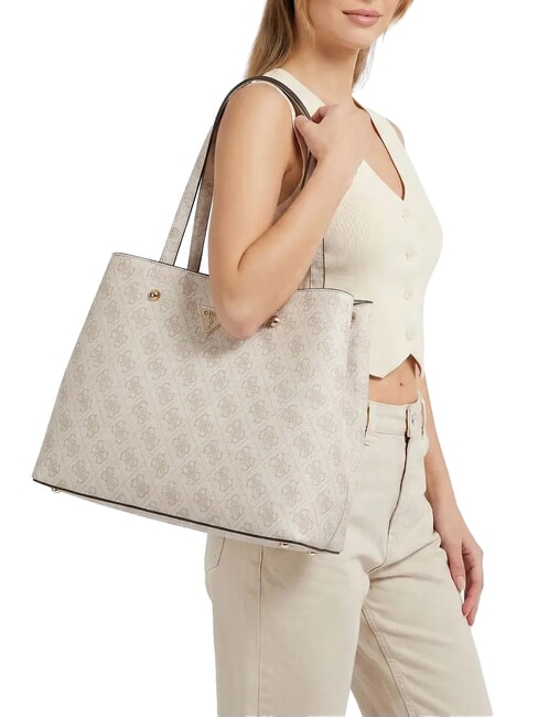 MERIDIAN 2 Bolso de hombro logotipo de hueso - Bolsos Mujer
