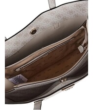 GUESS MERIDIAN 2 Bolso de hombro logotipo de hueso - Bolsos Mujer - 4