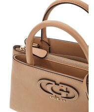 GUESS ISOLA Bolso de mano con correa para el hombro. BEIGE - Bolsos Mujer - 3