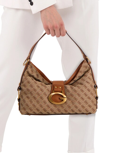 CAMDEN 4G Bolso de hombro con estampado integral logotipo leche/co&ntilde;ac - Bolsos Mujer