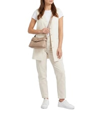 GUESS ELLA Bolso de hombro logotipo beige - Bolsos Mujer - 2