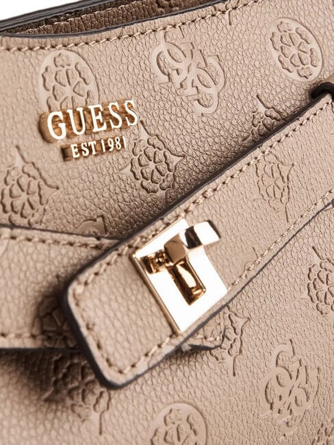 ELLA Bolso de hombro logotipo beige - Bolsos Mujer