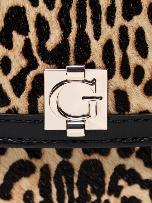 AUDREY                                   Bolso de mano con correa para el hombro, de piel. leopardo - Bolsos Mujer