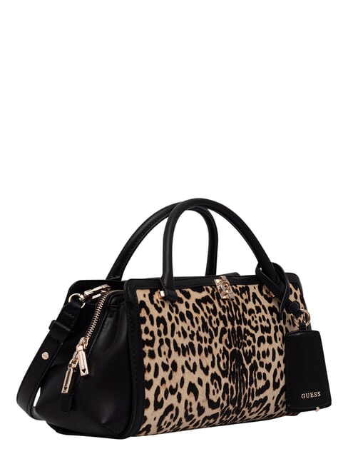 AUDREY                                   Bolso de mano con correa para el hombro, de piel. leopardo - Bolsos Mujer