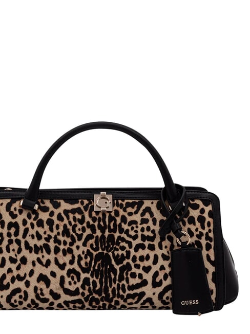 AUDREY                                   Bolso de mano con correa para el hombro, de piel. leopardo - Bolsos Mujer