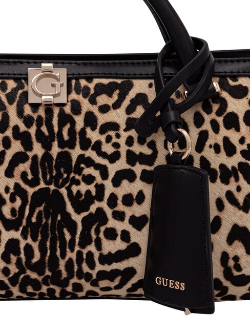 AUDREY                                   Bolso de mano con correa para el hombro, de piel. leopardo - Bolsos Mujer
