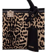GUESS AUDREY                                   Bolso de mano con correa para el hombro, de piel. leopardo - Bolsos Mujer - 7