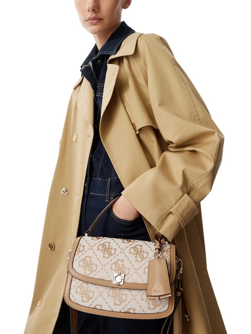 AUDREY                                   Bolso de mano con correa para el hombro. logotipo beige - Bolsos Mujer