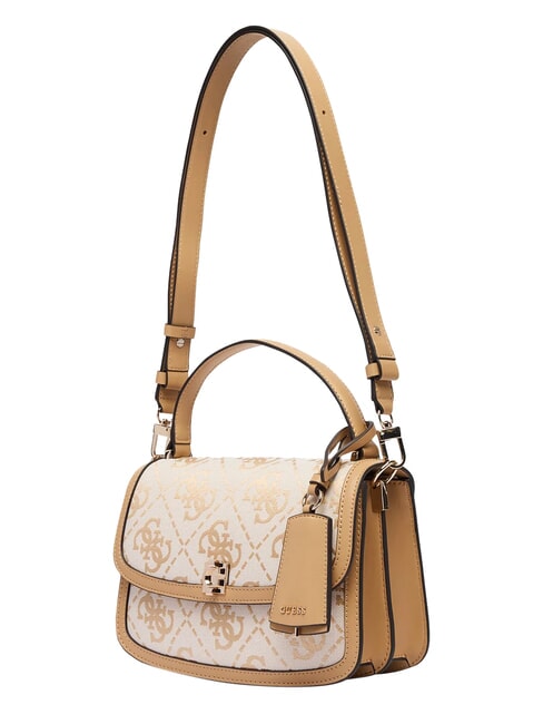 AUDREY                                   Bolso de mano con correa para el hombro. logotipo beige - Bolsos Mujer