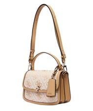 GUESS AUDREY                                   Bolso de mano con correa para el hombro. logotipo beige - Bolsos Mujer - 4