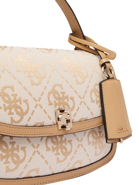 AUDREY                                   Bolso de mano con correa para el hombro. logotipo beige - Bolsos Mujer