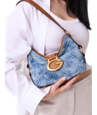 GUESS CAMDEN                                   Bolso de hombro ajustable logotipo de mezclilla - Bolsos Mujer - 3