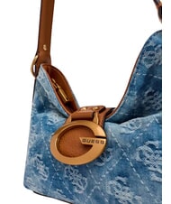 GUESS CAMDEN                                   Bolso de hombro ajustable logotipo de mezclilla - Bolsos Mujer - 6