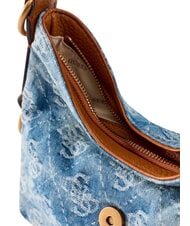 GUESS CAMDEN                                   Bolso de hombro ajustable logotipo de mezclilla - Bolsos Mujer - 7