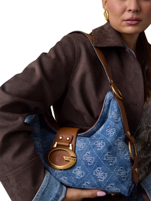 CAMDEN                                   Bolso de hombro ajustable logotipo de mezclilla - Bolsos Mujer