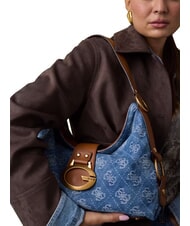 GUESS CAMDEN                                   Bolso de hombro ajustable logotipo de mezclilla - Bolsos Mujer - 2